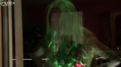 Torrid Asian babe in Santa's costume riding dick on top