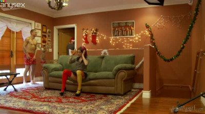 Backstage video of kinky brunette Joanna Angel sucking strong dicks