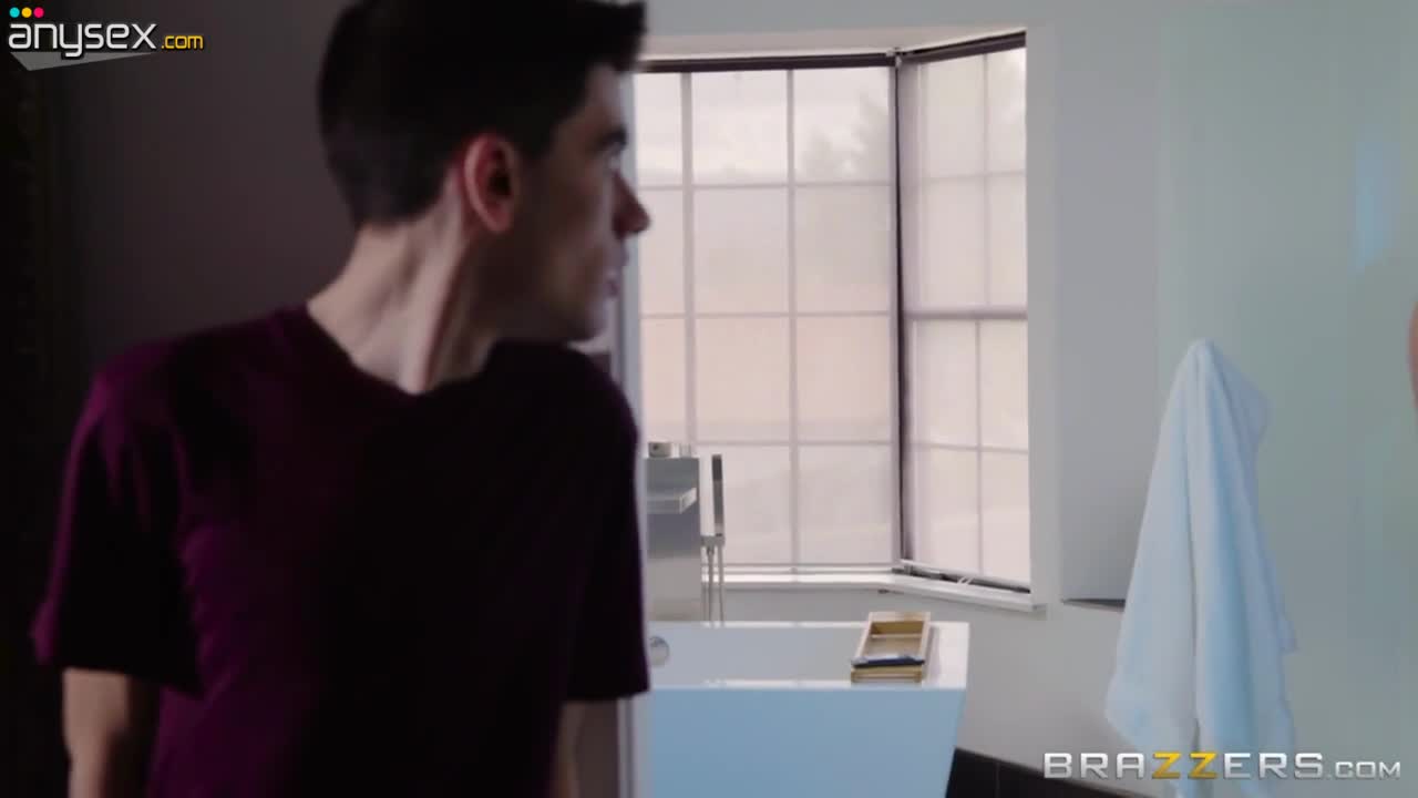 Timid stepson is spying on hot stepmom shaving her pussy in the shower Free Porn Videos | ePornAny.
