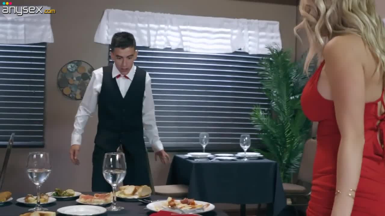Young waiter fucks busty lady while her husband is in a toilet Free Porn Videos | ePornAny.