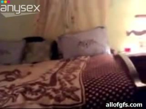 This bed is the perfect place to fuck this Indian brunette
