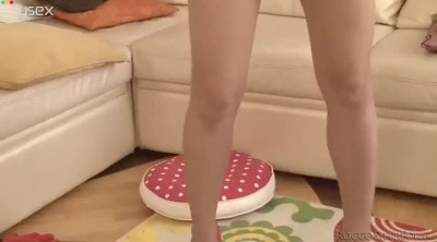 Juicy pigtailed teeny babe gives head after getting her ass fingered