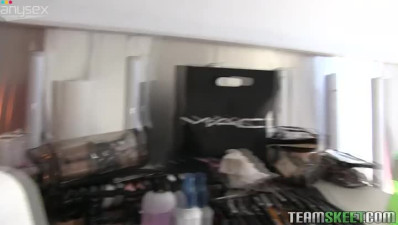 Appealing chick with small tits gives her lover an amazing blowjob