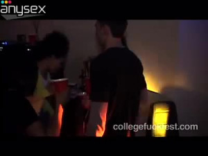 Lewd brunette coed girl gets her soaking pussy licked in the dorm