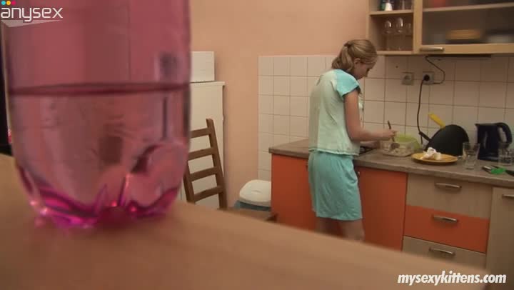 Sweet teen chick Jessica masturbates in the kitchen Free Porn Videos | ePornAny.