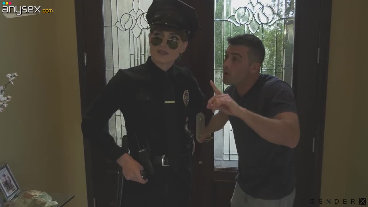 Transgender in police uniform Natalie Mars gets facial after hardcore anal sex Free Porn Videos | ePornAny.