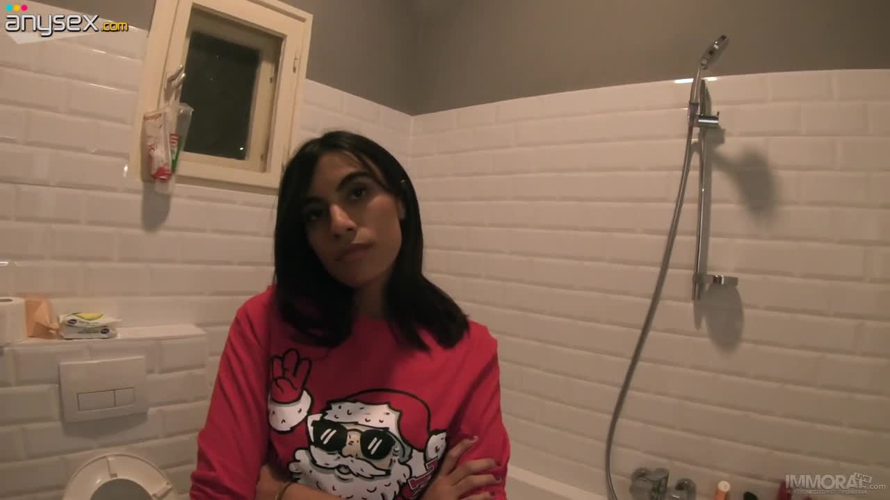 Dude takes out hard cock in front of pissing stepsister Soyivania Free Porn Videos | ePornAny.