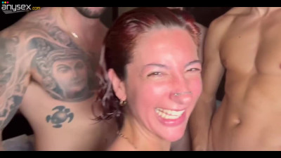 Extreme Triple Treat: Skinny Starlet Handles Intense DP and More