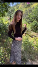 Hiking got more interesting when she got down on her knees POV