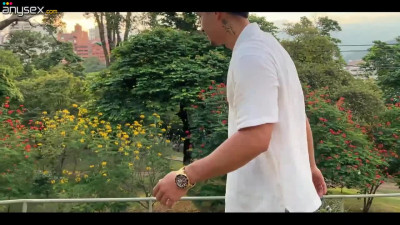Arousing latina gets her pussy fucked by a random guy's cock at the park