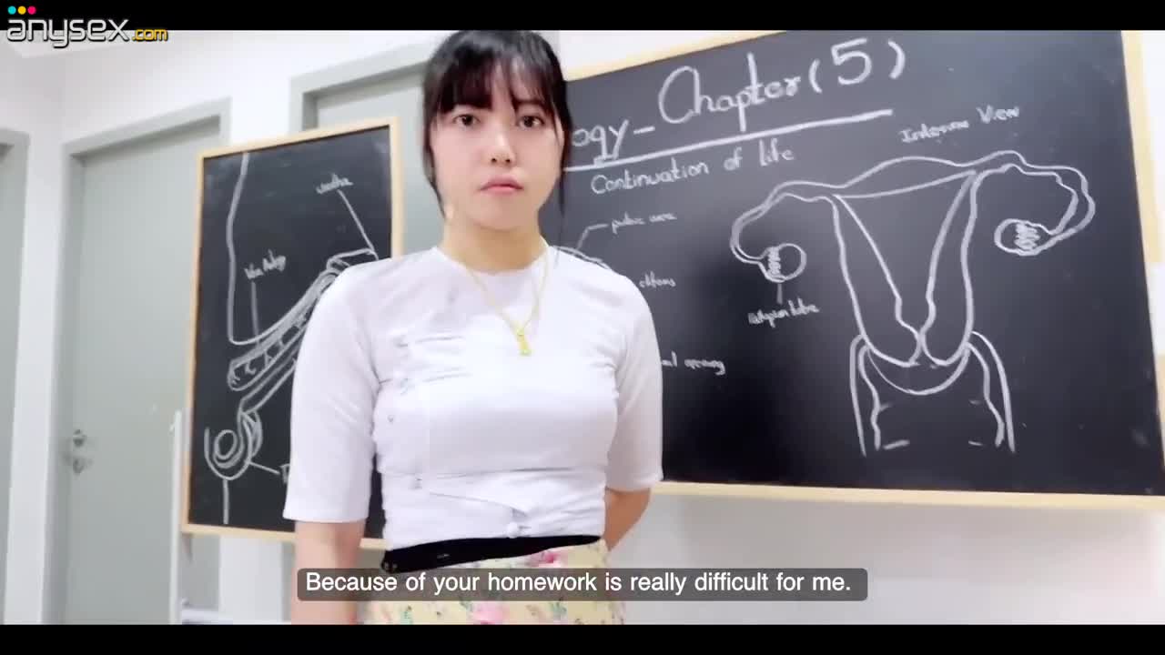 Asian teacher caught him drawing things and fucked him in the class Free Porn Videos | ePornAny.