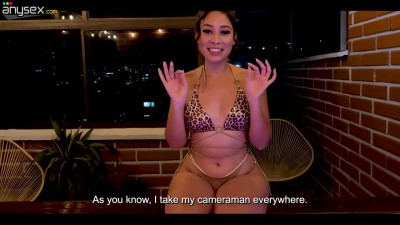 Beautiful Colombian Latina is oiled, fucked and jizzed in jacuzzi