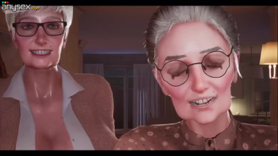 Double Granny Action – Squirting & Big Tits in 3D