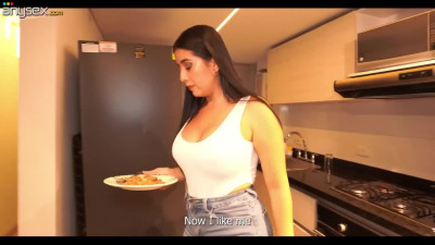 Latina Mom Catches Her Stepson With a Boner And Helps Him Relax