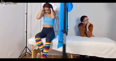 Redhead latina gets her pussy fucked by a gynecologist during a checkup