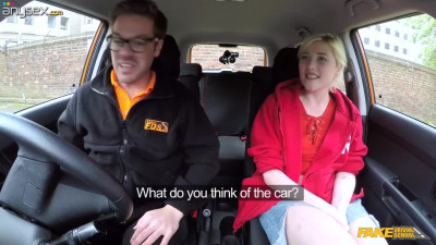 Misha Mayfair first driving lesson turned into a backseat fun