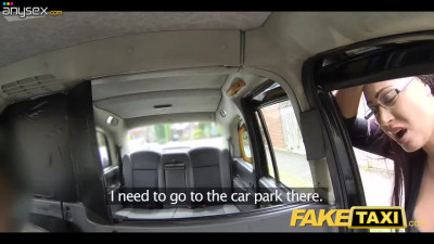 British MILF Emma Butt gets her shaved pussy fucked by a fake taxi driver