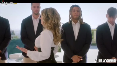 CEO Cory Chase trains her male security with Gangbang and DP for her holes