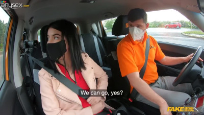 Sexy brunette Lady Dee gets fucked instead of driving lessons