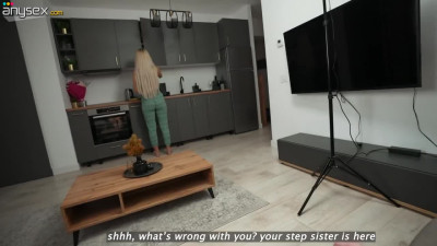 Naughty Stepsisters Take Turns on Stepbrother in Intense Threesome