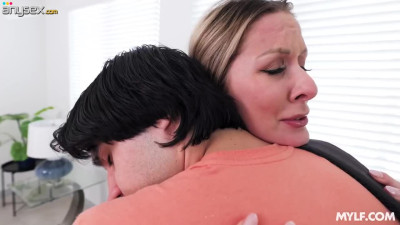Blonde Sydney seduces her stepson in his bed