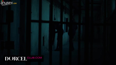 Kinky prison and DP for depraved anal slut