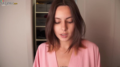 Beautiful Russian plays with her hole during lingerie haul - Solo