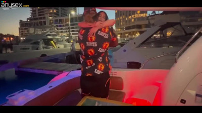 Voluptuous latina MILF gets her pussy fucked by a bbc guy on the yacht