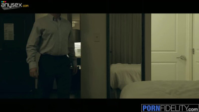 Cheating coworker fucks hot Blonde Moka Mora in a hotel room