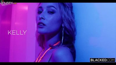 Blonde beauty Kelly Collins handles two big black cocks as a goddess