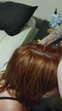 After first date quickie head by a hot skinny redhead