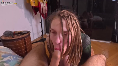 Tatted Russian Beauty's Rough Ride: Doggy & Facial