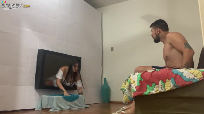 Booty Samara from The Ring got out the TV and rode my cock with her big ass