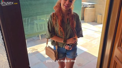 Anal outdoor fuck in a pool with my new hot redhead Latina neighbor