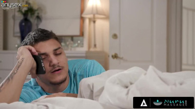 An erotic massage becomes something more for a slutty worker