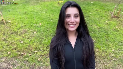 Big booty Latina sucks his dick and lets him fuck her pussy too