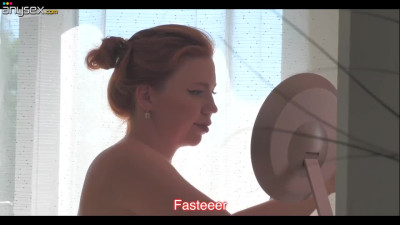 Sexy Busty Redhead Interview Leads To Sloppy Blowjob And Hard Doggystyle