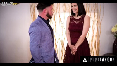 Sexy Busty Brunette Surrenders Her Virgin Cunt To Her Step-bro When He Protects Her From Her Bully BF