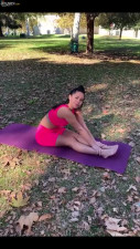 Hot young latina babe Alina Lopez seduces me with her yoga technique and we continue the naughty fun when we return home