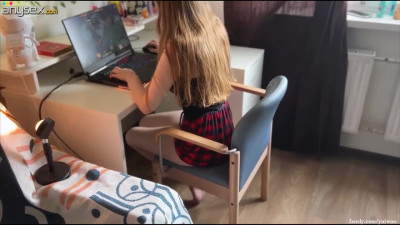 Blonde Gamer Girl Sucks Big Cock During Intense Dota 2 Session POV