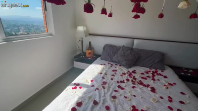 Super hot latina surprises her man POV