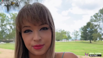 Skinny petite girl with nice young body fucks with a stranger she met on the streets