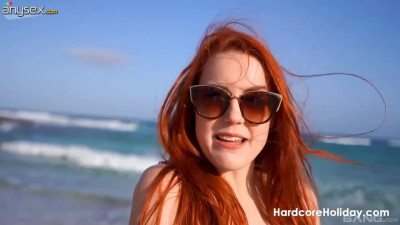 Fiery Redhead Hottie Deepthroats Thick Cock Then Rides Hardcore