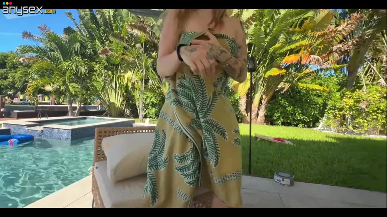 Hot Bareback Fuck With Best Friend's Tattooed Blonde Girlfriend By Pool Free Porn Videos | ePornAny.