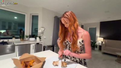 Blue eyes babe is sucking dick and riding it with real zeal