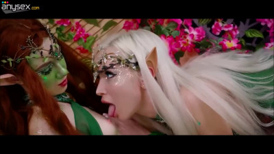Teen elves has fun as one got her pussy licked and ass fisted
