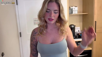 BDSM fuck with perfect inked curvy Blonde while she's being tied up