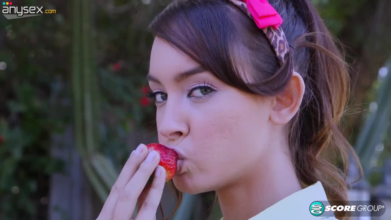 Tiny schoolgirl undresses and feels her pussy for a cameraman Free Porn Videos | ePornAny.