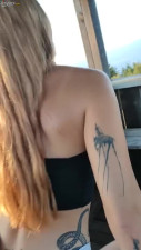 Blonde Bombshell with Big Ass Rides Hard in a Scenic Cabin POV