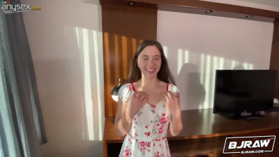 Kourtney Rae is a big slut for deep blowjobs. She eagerly takes a huge cock in her mouth all the way to the base and then recieves a big facial